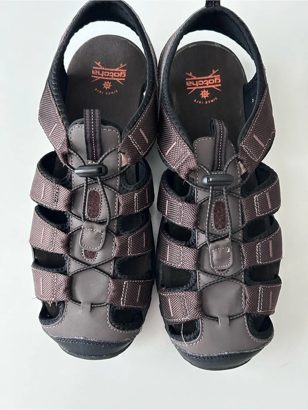 Gotcha Gulch Outdoor Hiking Fisherman Sandals Men’s Size 12 EU46 Brown Comfort